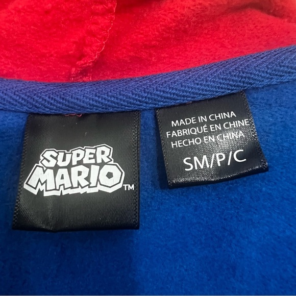 Super Mario Mad Engine Small Boy Girl Kids Full Zip Hoodie Jacket Costume - Picture 5 of 9